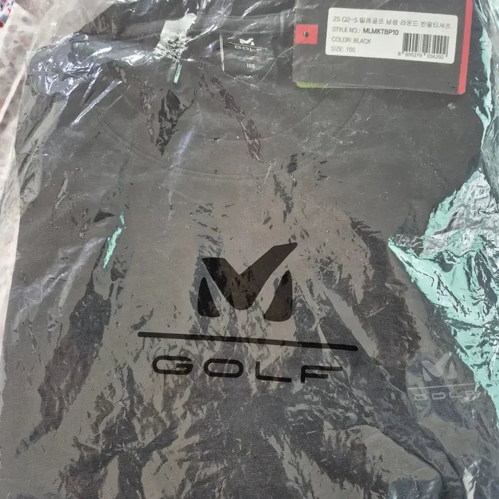 [BUNJANG] Millet Golf Short Sleeve T-Shirt (Black) / (새상품) 밀레 골프 반팔티셔츠
