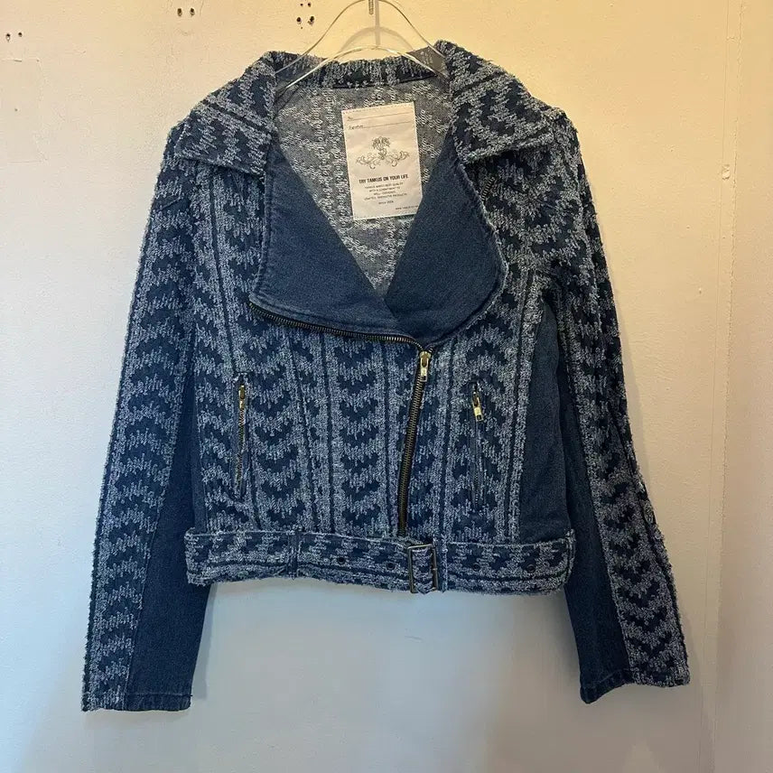 [BUNJANG] Tankus Denim Rider Jacket S / 탱커스 데님 라이더 자켓 S