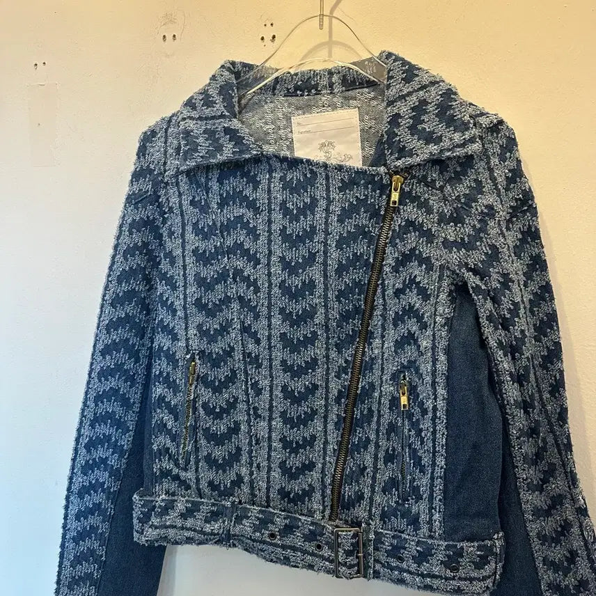 [BUNJANG] Tankus Denim Rider Jacket S / 탱커스 데님 라이더 자켓 S