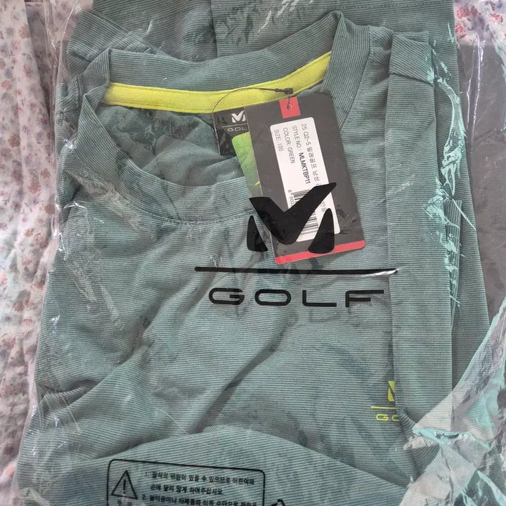 [BUNJANG] Millet Golf Short Sleeve T-Shirt Green / (새상품) 밀레 골프 반팔티셔츠 (그린)