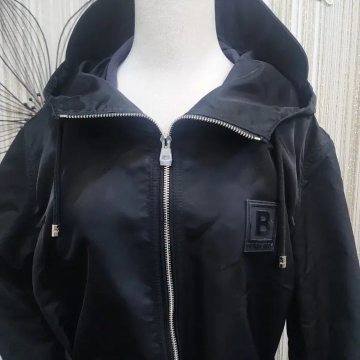 [BUNJANG] Burberry Hooded Belted Coat / BURBERRY 버버리/미착용/66사이즈/블랙 후드 벨트  코트