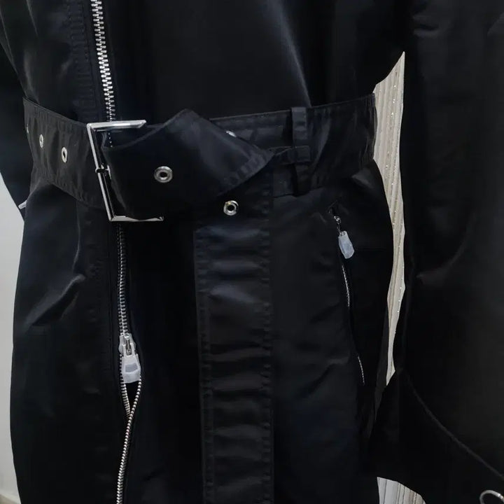[BUNJANG] Burberry Hooded Belted Coat / BURBERRY 버버리/미착용/66사이즈/블랙 후드 벨트  코트