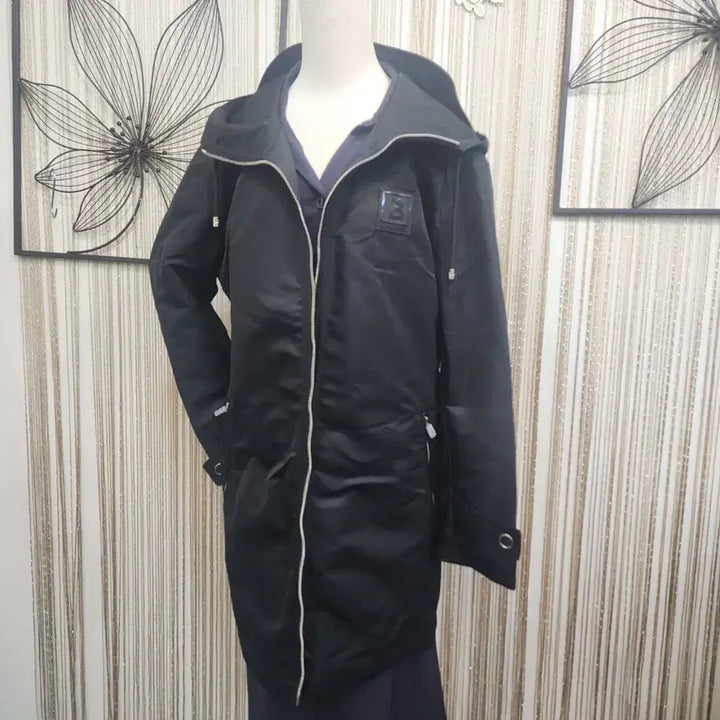 [BUNJANG] Burberry Hooded Belted Coat / BURBERRY 버버리/미착용/66사이즈/블랙 후드 벨트  코트