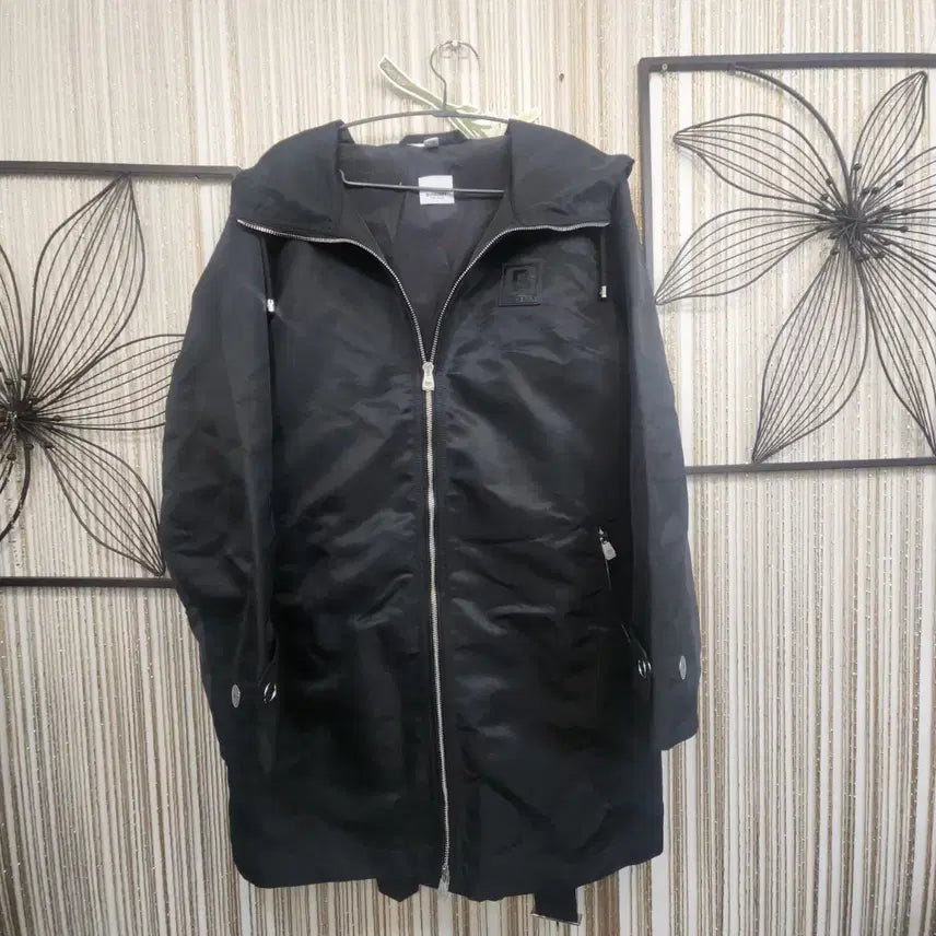 [BUNJANG] Burberry Hooded Belted Coat / BURBERRY 버버리/미착용/66사이즈/블랙 후드 벨트  코트
