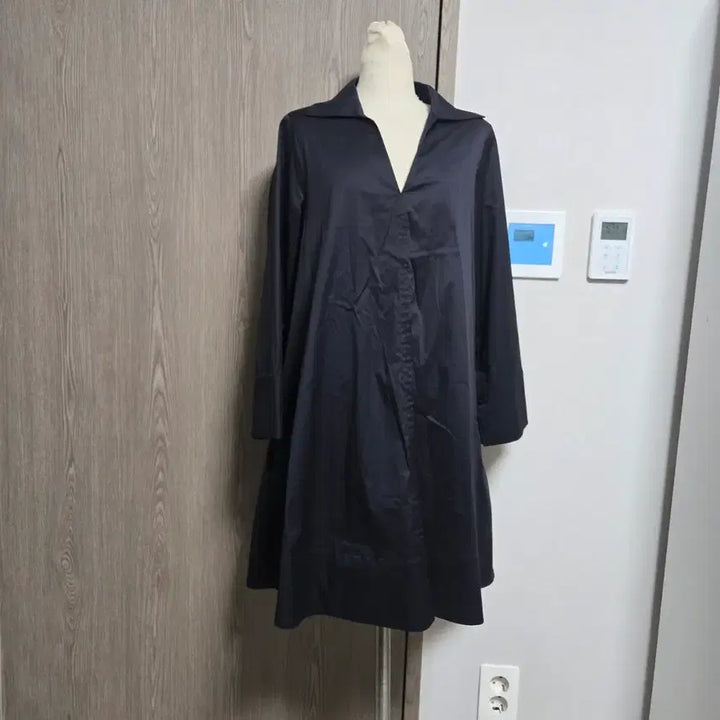 [BUNJANG] COS A-Line Midi Shirt Dress Deep Navy / 코스 러블리 셔츠형 A라인 미디 원피스