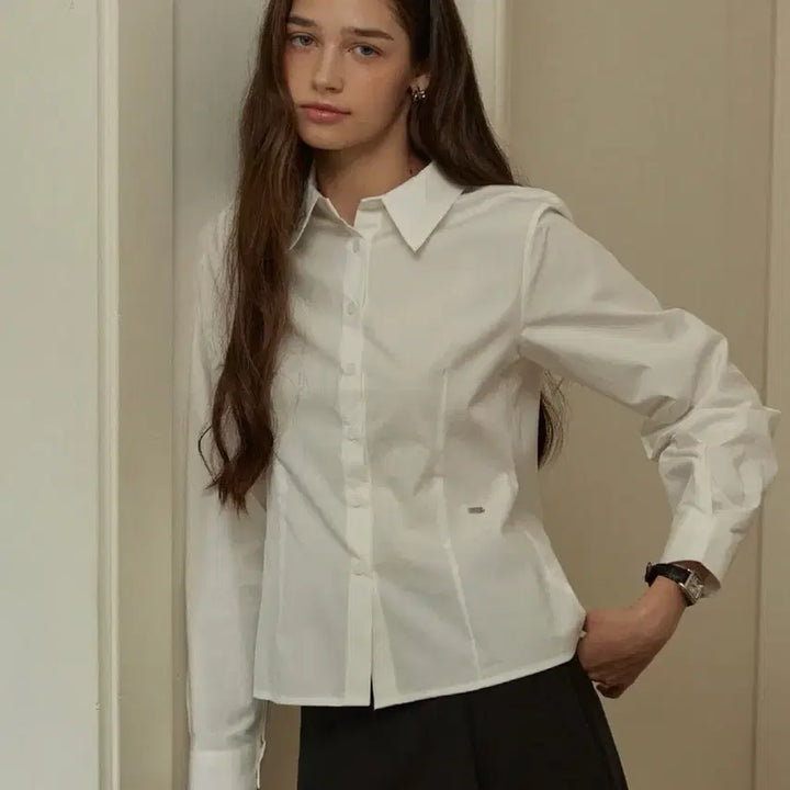 [BUNJANG] Adaul Slim Fit Semi Crop Shirt / 어다울 Adaul slim fit semi crop shirts