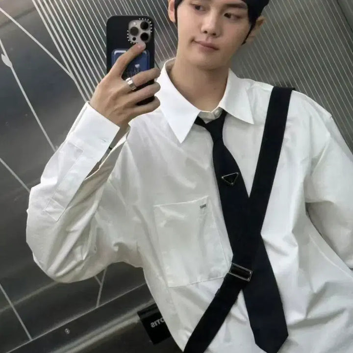 [BUNJANG] Prada Necktie / 프라다 넥타이 Kpop 김규빈 동일 넥타이