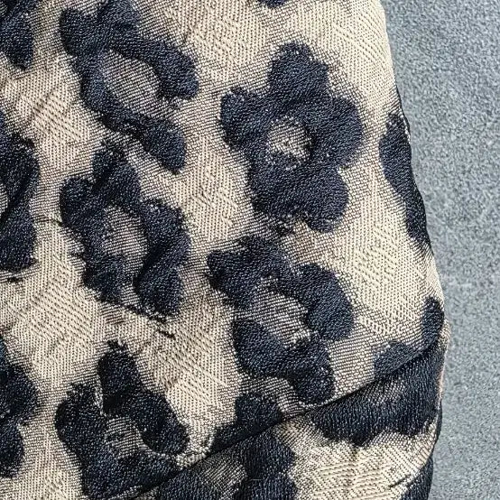 [BUNJANG] Floral Leopard Jacquard Jacket / 플로럴 레오파드  골드,  블랙  자가드 자켓, 거의 새상품