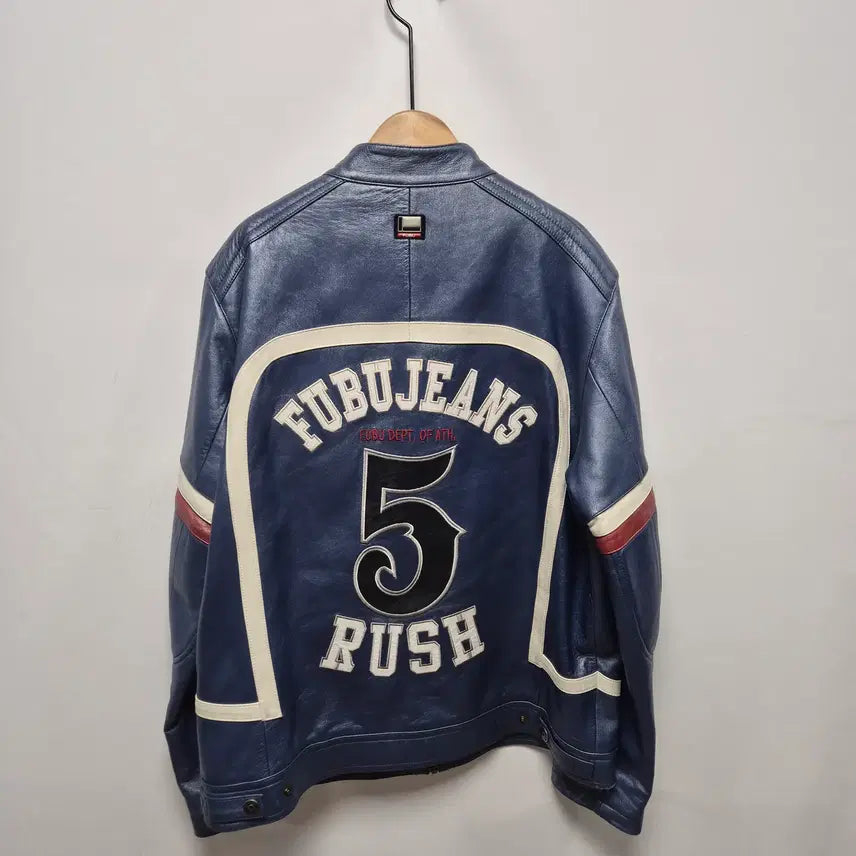 [BUNJANG] FUBU x Ford GT Biker Lambskin Leather Jacket / (43) FUBU x FORD GT 바이커 양가죽 자