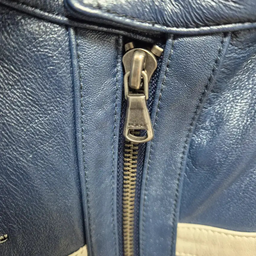 [BUNJANG] FUBU x Ford GT Biker Lambskin Leather Jacket / (43) FUBU x FORD GT 바이커 양가죽 자