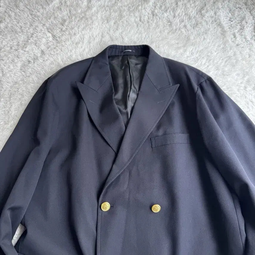 [BUNJANG] J.PRESS Double Breasted Gold Blazer Jacket / 제이프레스 더블 브레스티드 자켓 금장 블레이저