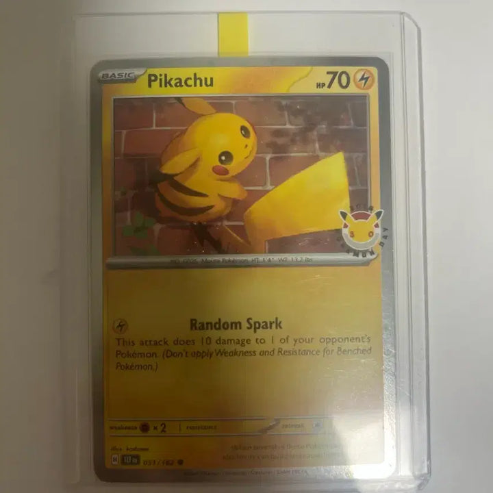 [BUNJANG] Pokemon Pikachu 30th Anniversary North American Promo Card / 포켓몬 카드 피카츄 30주년 북미 프로모