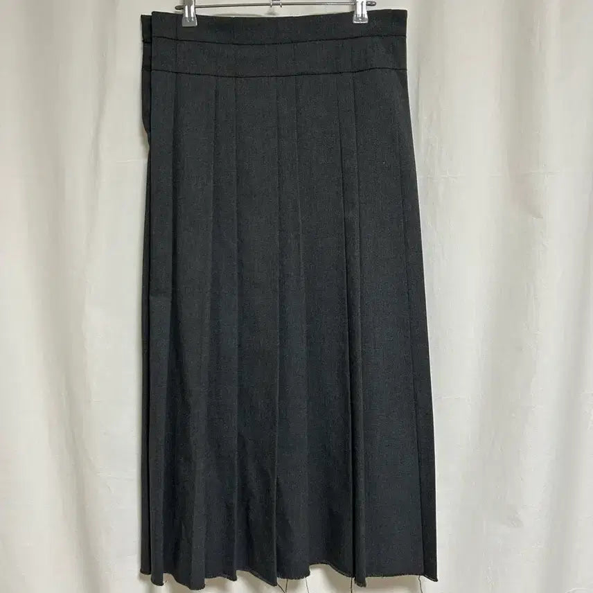 [BUNJANG] Open yy Pleated Wrap Maxi Skirt / Open yy Pleated Wrap Maxi Skirt