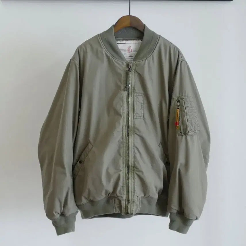 [BUNJANG] Blackout MA-1 Olive Bomber Jacket / 블랙아웃 ma-1 올리브