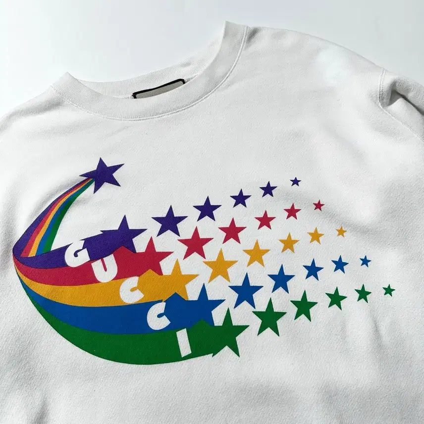 [BUNJANG] Gucci Rainbow Sweatshirt / [XL] Gucci 구찌 레인보우 맨투맨