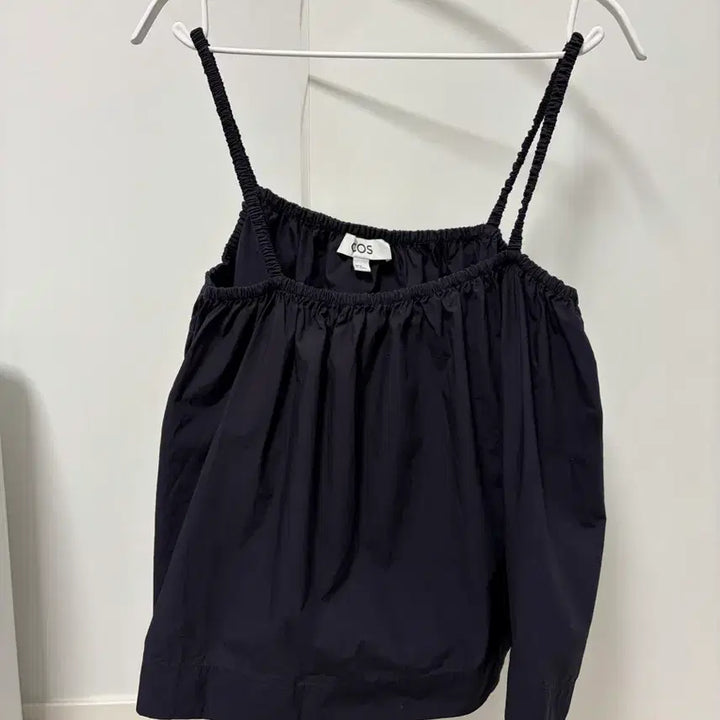 [SOLD OUT] 코스 개더드 포플린 캐미탑 XS 네이비