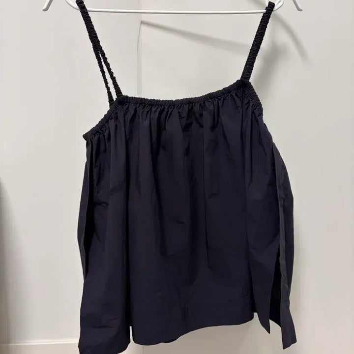 [SOLD OUT] 코스 개더드 포플린 캐미탑 XS 네이비