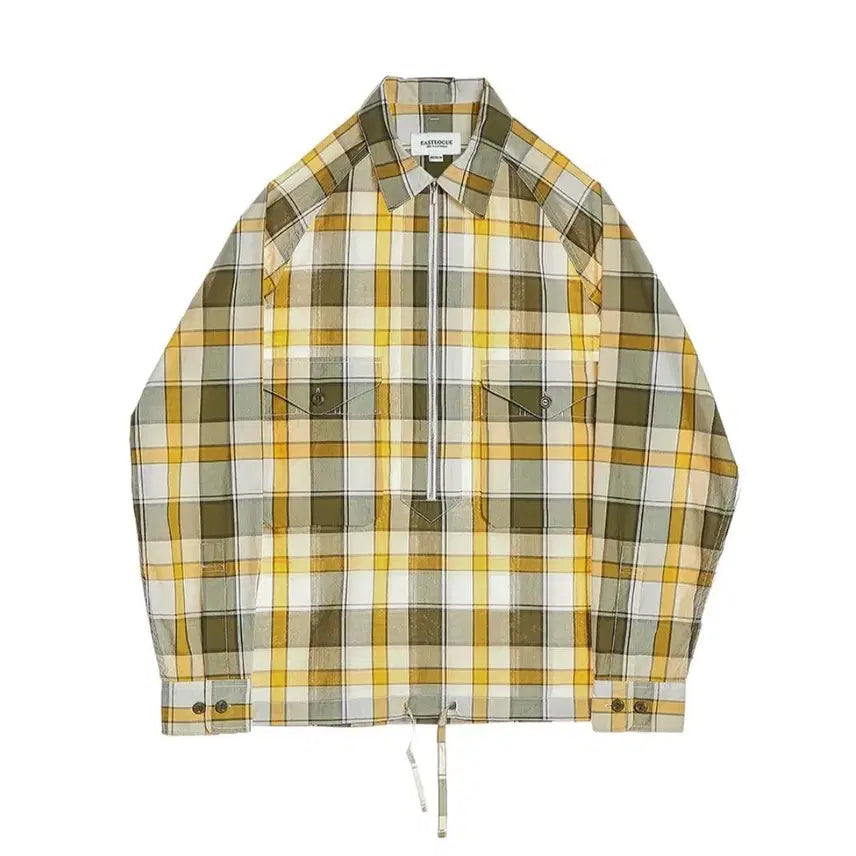 [BUNJANG] Eastlogue Half Zip Check Shirt / M) 이스트로그 하프 집업 체크 셔츠