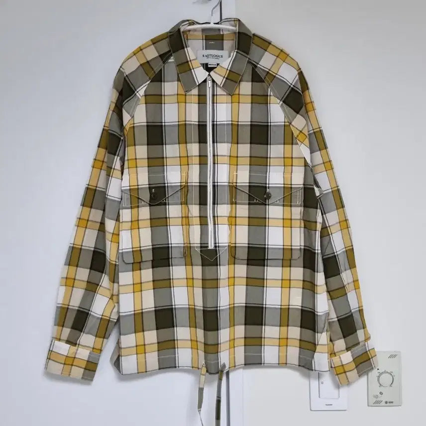 [BUNJANG] Eastlogue Half Zip Check Shirt / M) 이스트로그 하프 집업 체크 셔츠