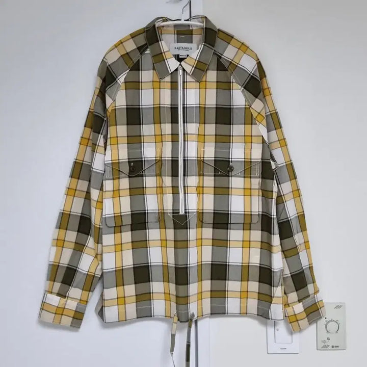 [BUNJANG] Eastlogue Half Zip Check Shirt / M) 이스트로그 하프 집업 체크 셔츠
