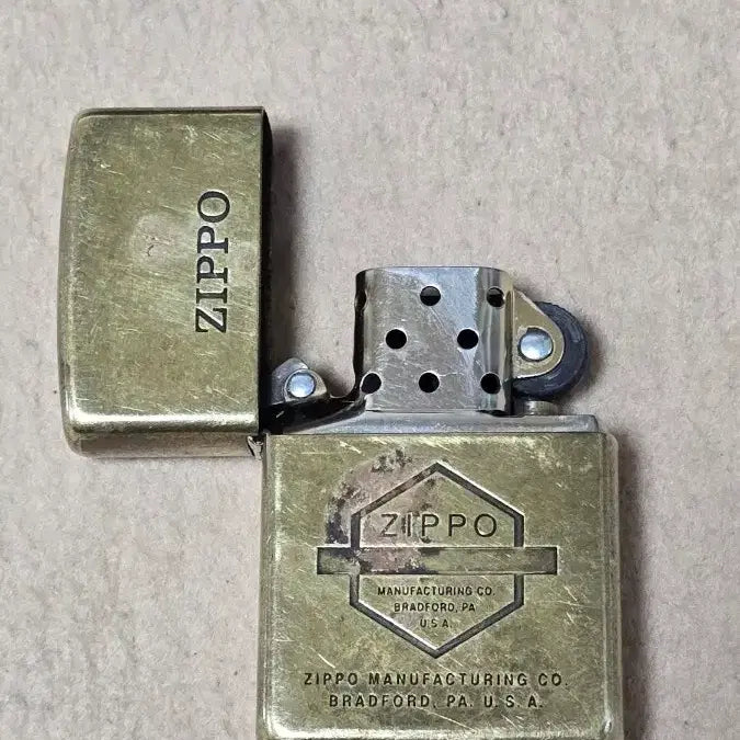 [BUNJANG] Zippo Vintage Gold Lighter / ZIPPO 지포 라이터 빈티지 골드