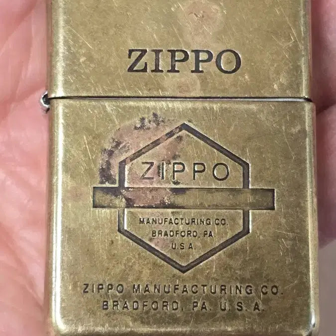 [BUNJANG] Zippo Vintage Gold Lighter / ZIPPO 지포 라이터 빈티지 골드
