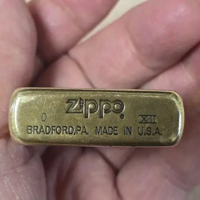 [BUNJANG] Zippo Vintage Gold Lighter / ZIPPO 지포 라이터 빈티지 골드