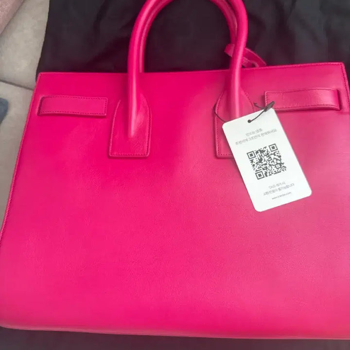 [BUNJANG] Saint Laurent Sac de Jour Small Hot Pink Tote Bag / 생로랑 삭드쥬르 스몰 핫핑크 토트백