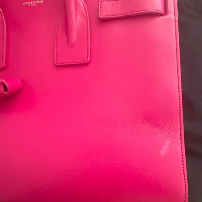 [BUNJANG] Saint Laurent Sac de Jour Small Hot Pink Tote Bag / 생로랑 삭드쥬르 스몰 핫핑크 토트백