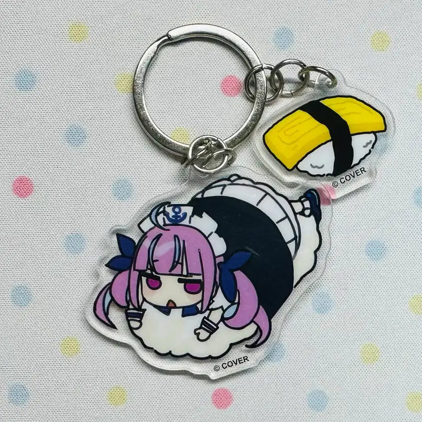[BUNJANG] Hololive Minato Aqua Acrylic Keychain / 홀로라이브 미나토 아쿠아 아크릴 키링