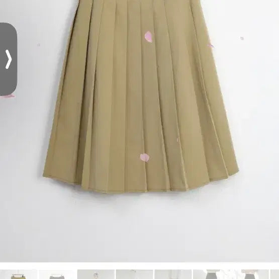 [BUNJANG] Room Packer Silky Cotton Pleated Skirt / 룸패커 실키코튼 플리츠 스커트