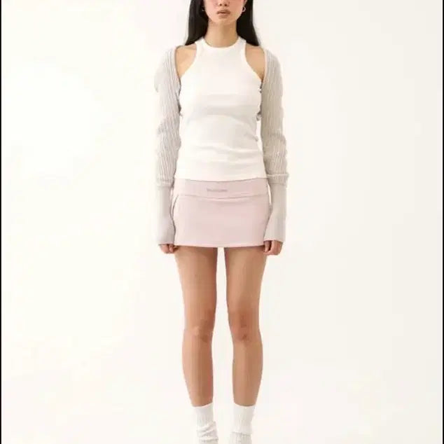 [SOLD OUT] (새상품) 쓰리타임즈 릿볼레로 가디건 그레이