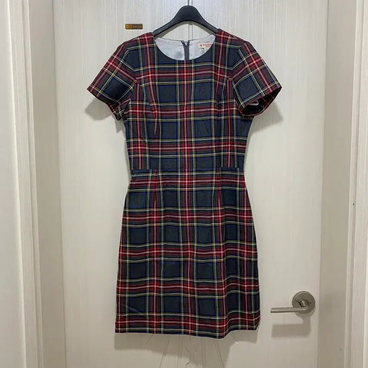 [BUNJANG] Brooks Brothers Red Tartan Check Dress Size 2 (New) / 브룩스브라더스 레드 타탄체크 원피스 2사이즈(새상품)