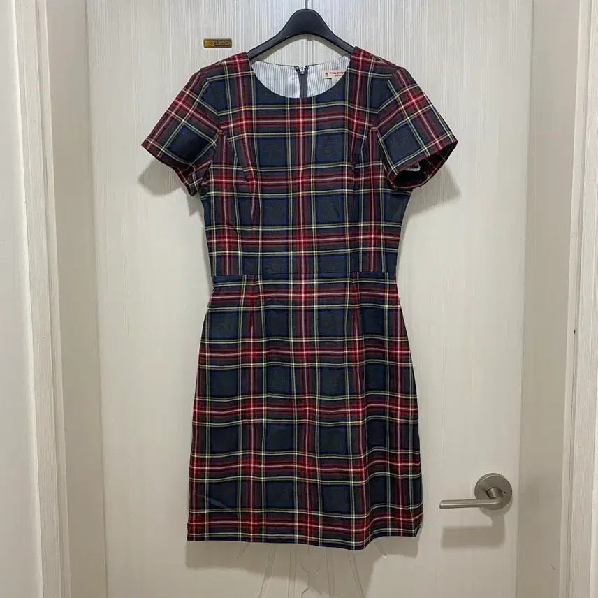 [BUNJANG] Brooks Brothers Red Tartan Check Dress Size 2 (New) / 브룩스브라더스 레드 타탄체크 원피스 2사이즈(새상품)