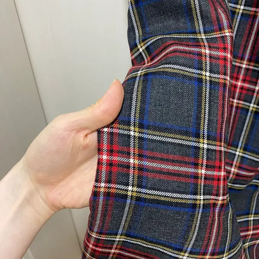 [BUNJANG] Brooks Brothers Red Tartan Check Dress Size 2 (New) / 브룩스브라더스 레드 타탄체크 원피스 2사이즈(새상품)