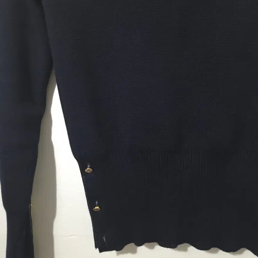 [BUNJANG] Thom Browne Milano Stitch Gold Knit Sweater / [새상품급] 톰브라운 여성 밀라노스티치 금장 니트 36Size