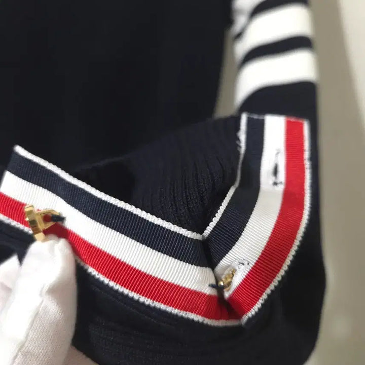 [BUNJANG] Thom Browne Milano Stitch Gold Knit Sweater / [새상품급] 톰브라운 여성 밀라노스티치 금장 니트 36Size