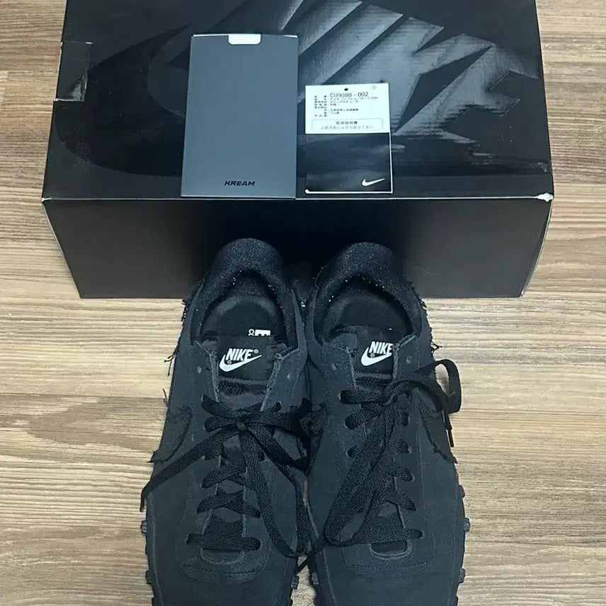 [BUNJANG] Nike Comme des Garcons CDG Waffle Racer Black 2020 / [270] 나이키 꼼데가르송 CDG 와플레이서 블랙 2020