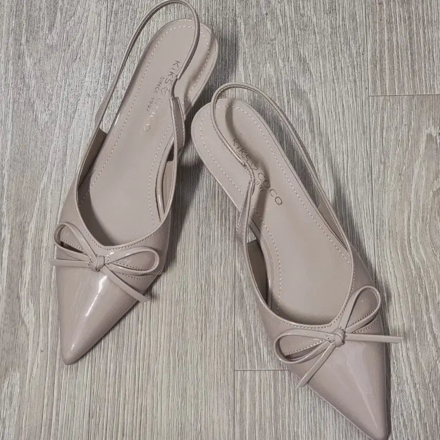 [BUNJANG] Slingback Pumps - Pink Beige - 240 - New / 여성슬랭백 여성구두 240 새상품