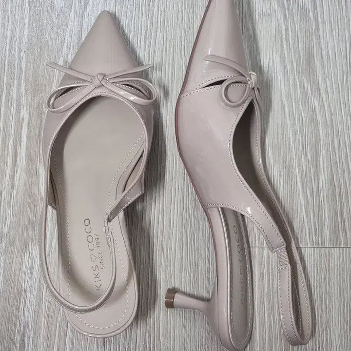 [BUNJANG] Slingback Pumps - Pink Beige - 240 - New / 여성슬랭백 여성구두 240 새상품