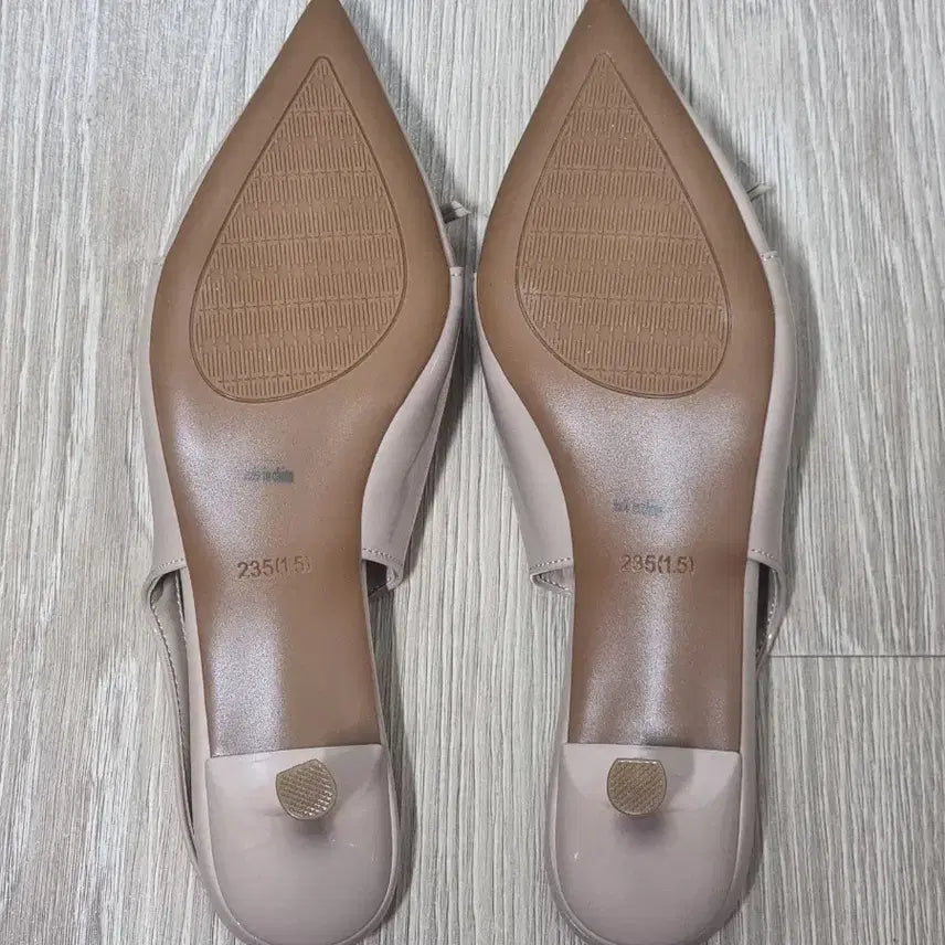 [BUNJANG] Slingback Pumps - Pink Beige - 240 - New / 여성슬랭백 여성구두 240 새상품