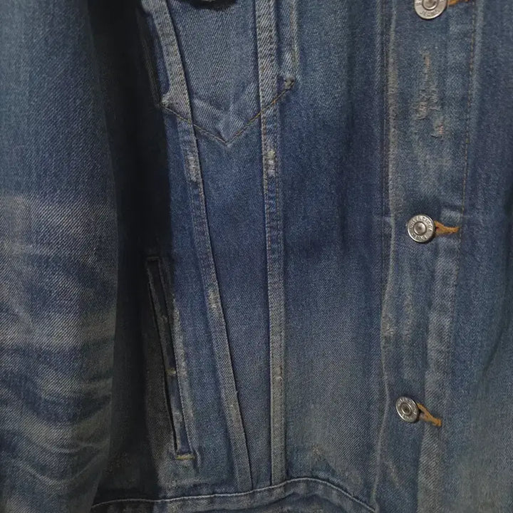 [BUNJANG] Balenciaga Back Logo Denim Jacket / 발렌시아가 백로고 데님 청자켓 34 Size