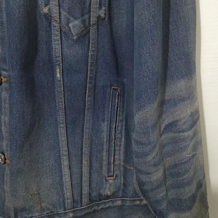 [BUNJANG] Balenciaga Back Logo Denim Jacket / 발렌시아가 백로고 데님 청자켓 34 Size