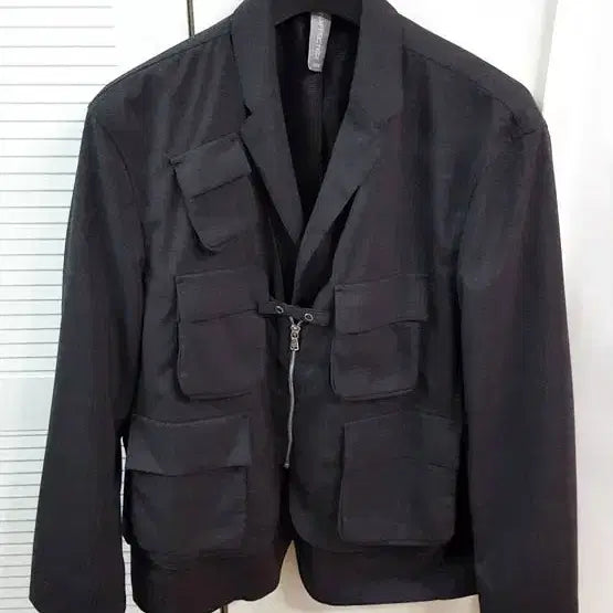 [BUNJANG] Unaffected Layered Jacket Charcoal Gray L / 언어펙티드 레이어드 자켓 차콜 그레이 L