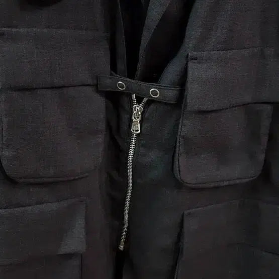 [BUNJANG] Unaffected Layered Jacket Charcoal Gray L / 언어펙티드 레이어드 자켓 차콜 그레이 L