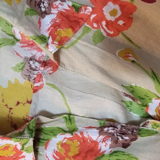 [BUNJANG] Stefanel Floral Pattern Long Sleeve Shirt / 스테파넬 플라워 패턴 긴팔 셔츠