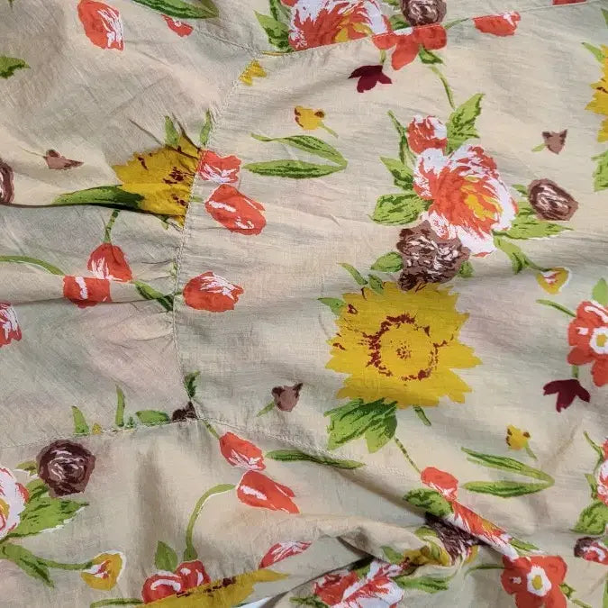 [BUNJANG] Stefanel Floral Pattern Long Sleeve Shirt / 스테파넬 플라워 패턴 긴팔 셔츠