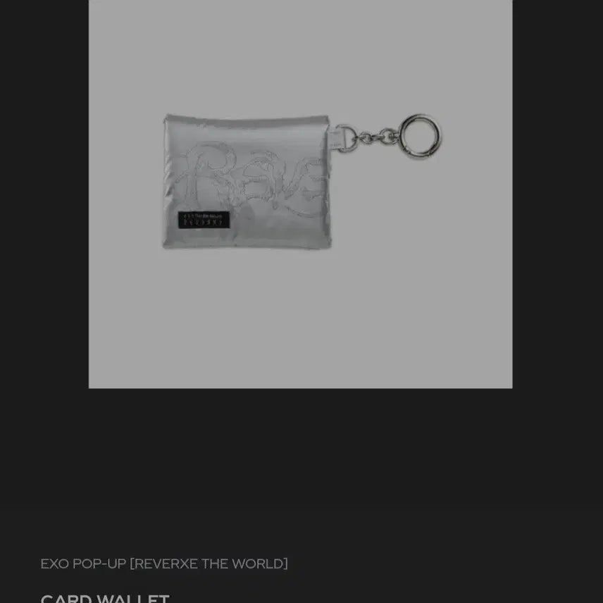 [BUNJANG] EXO Rebirth Card Holder Silver / EXO 엑소 리버스 카드지갑 실버
