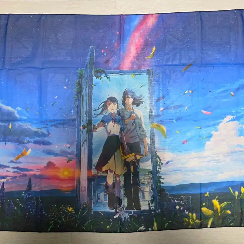[BUNJANG] Suzume no Tojimari Chiffon Poster Bundle Set / 너의 이름은 스즈메 쉬폰 포스터 일괄 판매 문단속 펀딩 굿즈