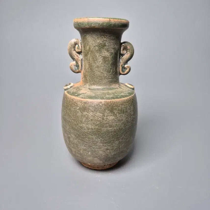 [BUNJANG] Chinese Celadon Porcelain Vase / 녹유 쌍이병 중국도자기 출토 골동품 고미술품 수집품 청자